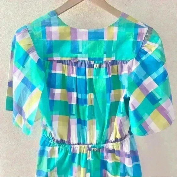 Donna Morgan Women’s Plaid Marina Mini Dress Size Medium - Picture 7 of 15